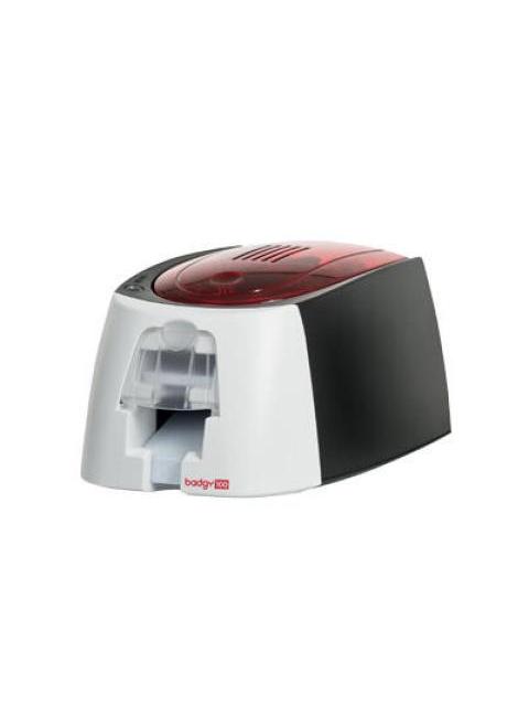 KIT BADGY EVOLIS PVC NEGRO ROJO COLOR BLANCO PINTAR POR SUBLIMACION-TRANSFERENCIA TERMICA KIT DE CREDENCIALIZACION