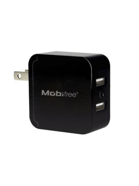 KIT CARGADOR USB CON CABLE LIGHTNING MOBIFREE MB-914192 PARED NEGRO - Image 4