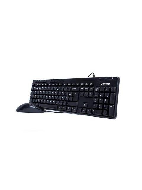 KIT DE TECLADO MULTIMEDIA Y MOUSE VORAGO KM-104 ALAMBRICO USB NEGRO (ESPANOL)