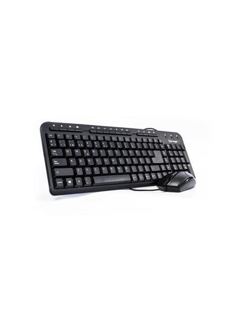 KIT DE TECLADO MULTIMEDIA Y MOUSE VORAGO KM-105 ALAMBRICO USB NEGRO (ESPANOL)