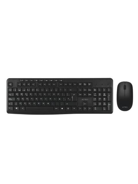 KIT DE TECLADO Y MOUSE ACTECK KT28 INALAMBRICO USB NEGRO