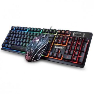 KIT DE TECLADO Y MOUSE BROBOTIX 458977 ALAMBRICO USB NEGRO