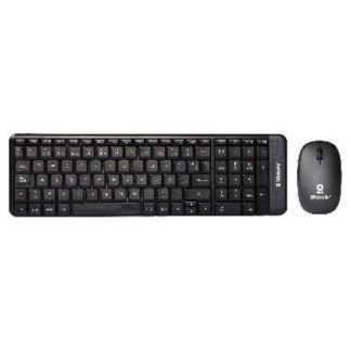 KIT DE TECLADO Y MOUSE BROBOTIX 6000618 INALAMBRICO USB NEGRO (ESPANOL)