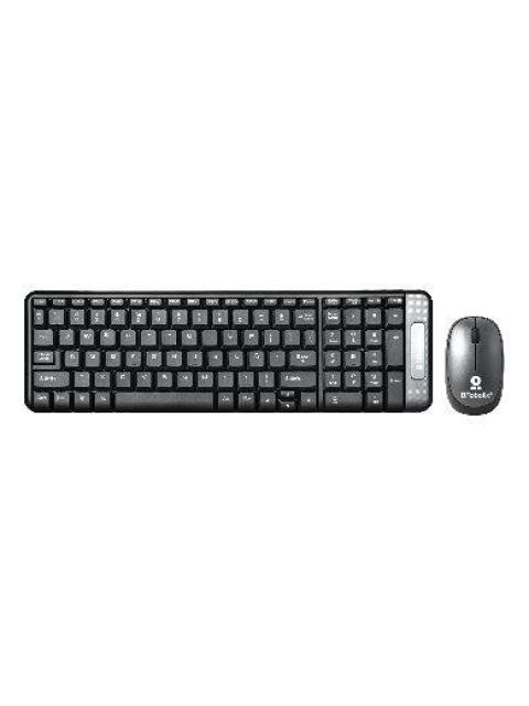 KIT DE TECLADO Y MOUSE BROBOTIX 6000625 INALAMBRICO USB GRIS (ESPANOL)