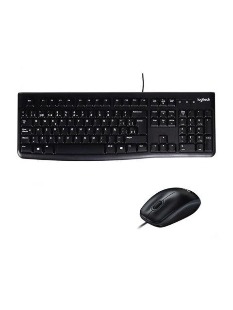 KIT DE TECLADO Y MOUSE LOGITECH MK120 ALAMBRICO USB NEGRO (ESPANOL)