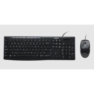 KIT DE TECLADO Y MOUSE LOGITECH MK200 USB NEGRO (ESPANOL)