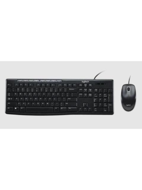 KIT DE TECLADO Y MOUSE LOGITECH MK200 USB NEGRO (ESPANOL)