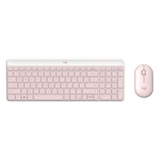 KIT DE TECLADO Y MOUSE LOGITECH MK470 RF INALAMBRICO USB ROSA (ESPANOL)