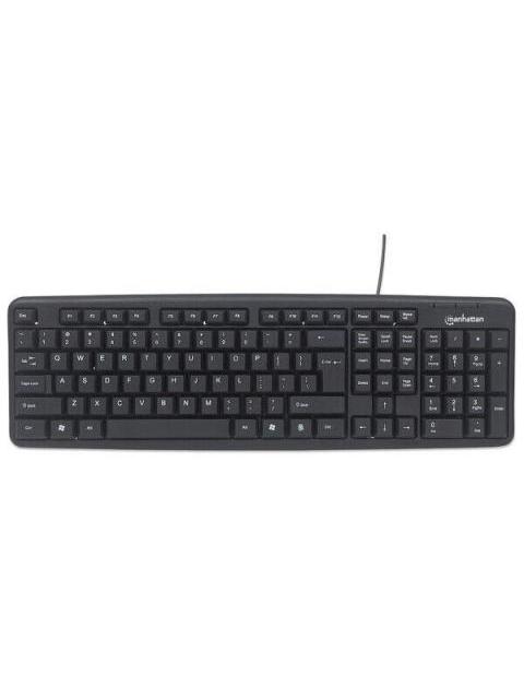 KIT DE TECLADO Y MOUSE MANHATTAN 178464 ALAMBRICO USB NEGRO (ESPANOL) - Image 4