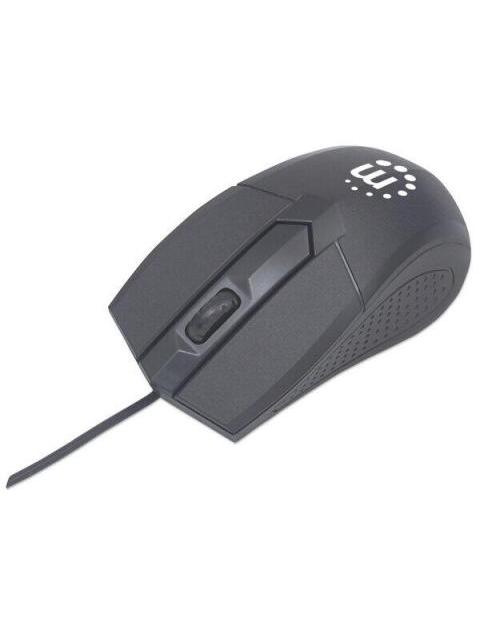 KIT DE TECLADO Y MOUSE MANHATTAN 178464 ALAMBRICO USB NEGRO (ESPANOL) - Image 5