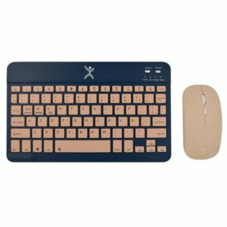 KIT DE TECLADO Y MOUSE PERFECT CHOICE GENOVA INALAMBRICO RF INALAMBRICO + BLUETOOTH AZUL (ESPANOL)