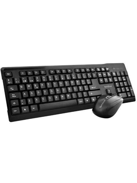 KIT DE TECLADO Y MOUSE TECHZONE TZ16COMB01-INA RF INALAMBRICO NEGRO (ESPANOL) - Image 3