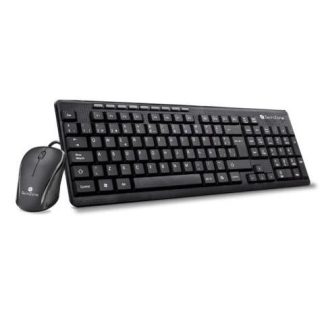 KIT DE TECLADO Y MOUSE TECHZONE TZ19COMB01-LA ALAMBRICO USB NEGRO (ESPANOL)