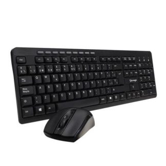 KIT DE TECLADO Y MOUSE VORAGO KM-304 INALAMBRICO USB NEGRO (ESPANOL)