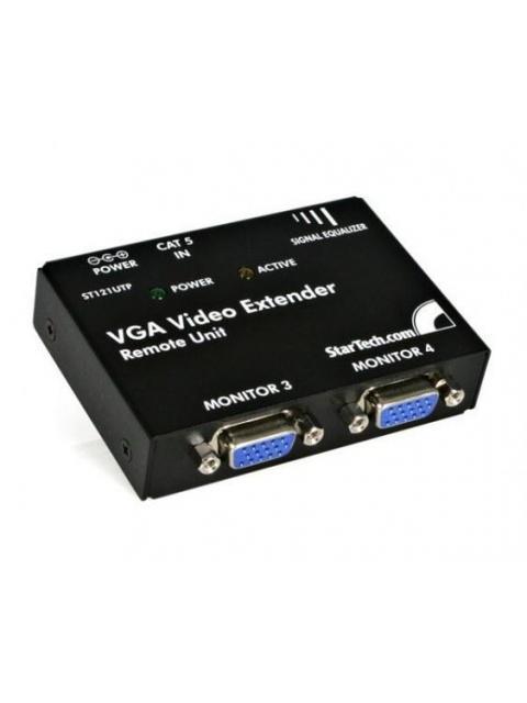 STARTECH  KIT JUEGO EXTENSOR DE VIDEO VGA POR CABLE CAT5 UTP ETHERNET DE RED (SERIE ST121) - Image 3
