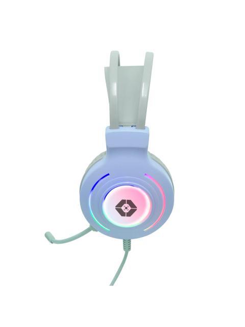 KIT GAMER DE TECLADO MOUSE AUDIFONOS Y MOUSEPAD VORTRED ALAMBRICO USB MORADO (INGLES) - Image 4