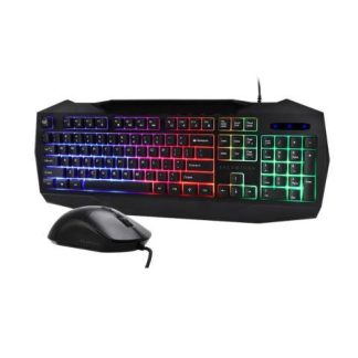 KIT GAMER DE TECLADO Y MOUSE BALAM RUSH SQUAD MASTER KTM333 ALAMBRICO USB NEGRO (ESPANOL)