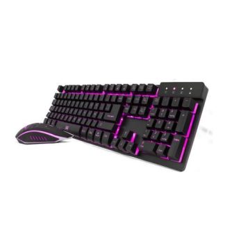 KIT GAMER DE TECLADO Y MOUSE VORAGO KM-500 ALAMBRICO USB NEGRO (ESPANOL)