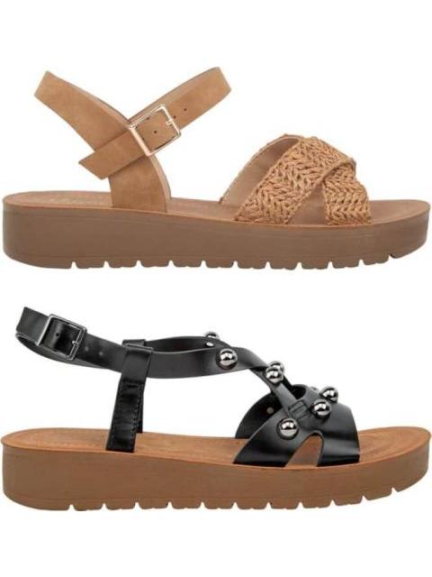 KIT SANDALIAS PLANAS MULTICOLOR VI LINE