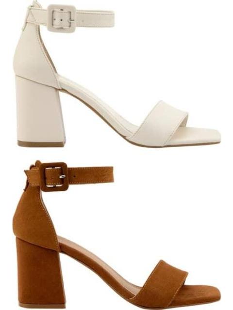 KIT SANDALIAS TACON ANCHO MULTICOLOR YAELI