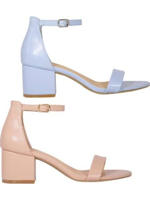 KIT SANDALIAS TACON CUADRADO MULTICOLOR YAELI