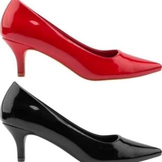 KIT ZAPATILLAS CHAROL ROJO YAELI