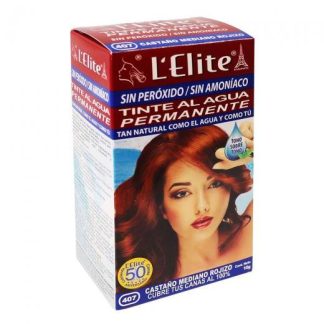 L ELITE DAMA # 407 CASTAÑO MEDIANO ROJIZO 10GR. KENT COSMETICS