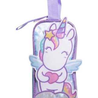 LAPICERA TRIPLE COMPARTIMENTO AZUL TURQUESA ONIX