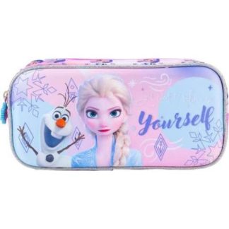 LAPICERA TRIPLE COMPARTIMENTO LILA FROZEN