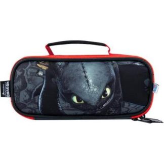 LAPICERA TRIPLE COMPARTIMENTO NEGRO ENTRENANDO A MI DRAGON