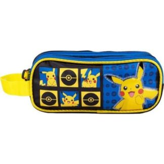 LAPICERA TRIPLE COMPARTIMENTOQ AZUL POKEMON