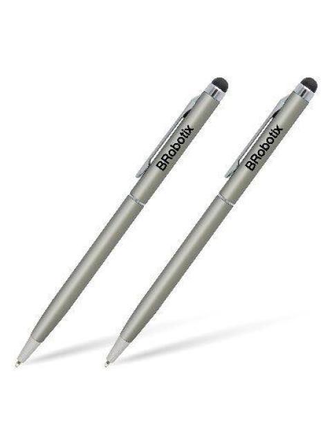 LAPIZ DIGITAL BROBOTIX STYLUS PARA TABLET DOU-PACK PLATA 6000410