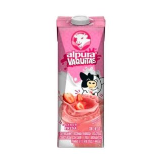 LECHE SABORIZADA ALPURA SABOR FRESA 1 LITRO