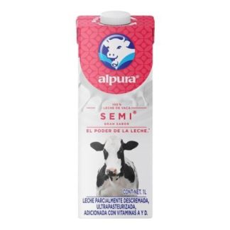 LECHE SEMIDESCREMADA ALPURA 1 LITRO