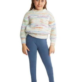 LEGGINGS ALGODON AZUL HOLLY LAND KIDS
