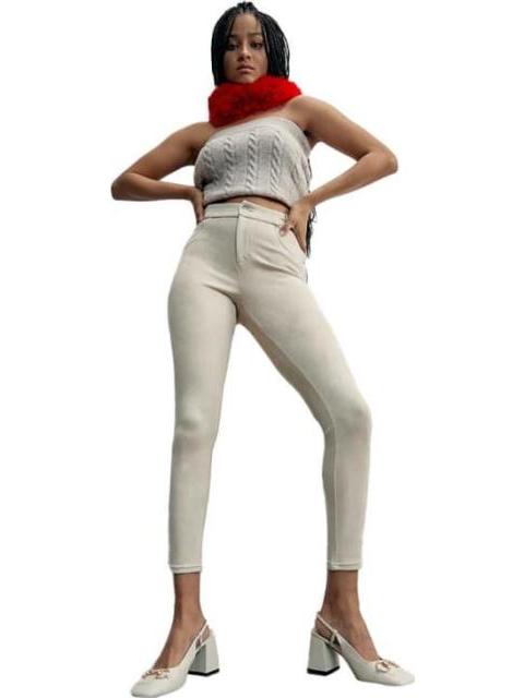 LEGGINGS CASUAL CINTURA REGULAR MARFIL HOLLY LAND