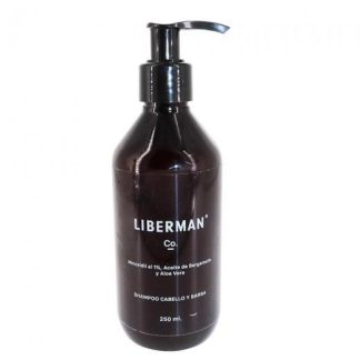 LIBERMAN SHAMPOO PARA CABELLO Y BARBA MINOXIDIL AL 1% ACEITE DE B MEGAMIX