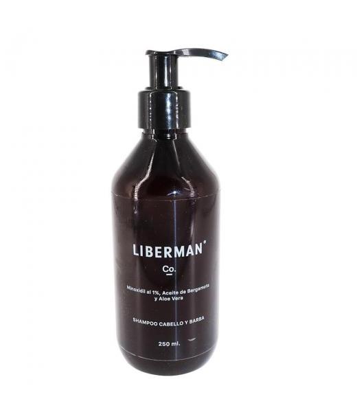 LIBERMAN SHAMPOO PARA CABELLO Y BARBA MINOXIDIL AL 1% ACEITE DE B MEGAMIX