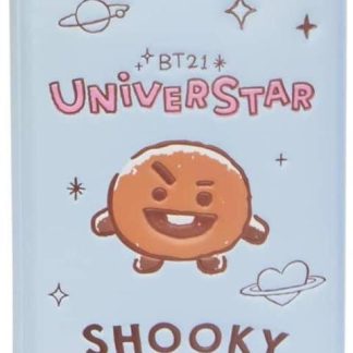 LIBRETA CON STICKERS SHOOKY AZUL BT21