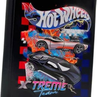 LIBRETA EFECTO 3D NEGRO HOT WHEELS