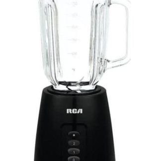 LICUADORA RCA CON VASO DE CRISTAL DOS VELOCIDADES Y PULSO NEGRO RCA