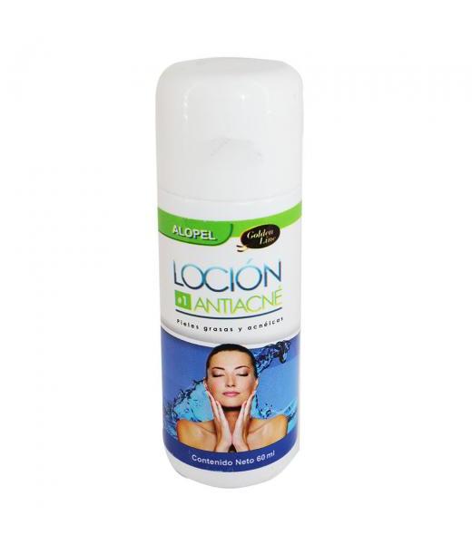 LOCION #1 ANTIACNE ALOPEL ( 60 ML ) PIELES GRASAS Y ACNEICAS MEGAMIX