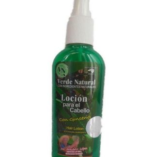 LOCION PARA EL CABELLO VERDE NATURAL 120ML. CON GINSENG VERDE NATURAL