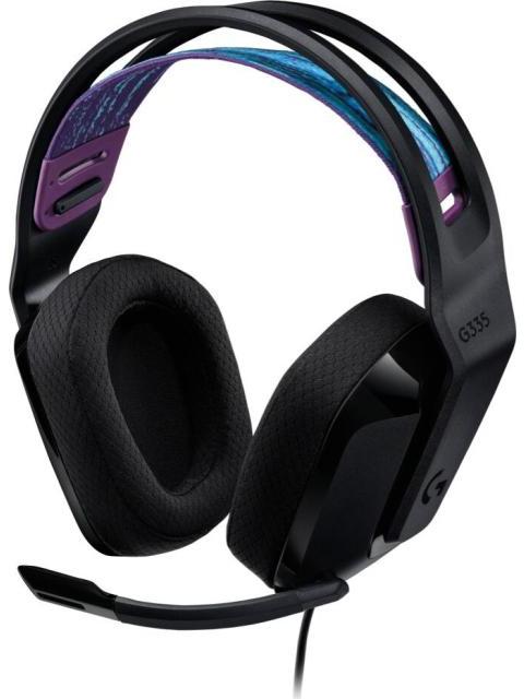 LOGITECH AUDIFONOS GAMER G335 PARA PC-XBOX-PS4-NINTENDO SWITCH ALAMBRICO 3.5MM NEGRO