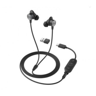 LOGITECH AUDIFONOS INTRAURICULARES CON MICROFONO ZONE WIRED EARBUDS TEAMS VERSION ALAMBRICOS 1.45 METROS USB-A-USB-C-3.5MM GRAFITO