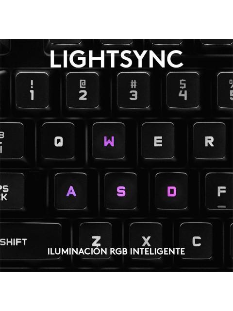LOGITECH TECLADO GAMER G PRO RGB MECANICO SWITCH GX BLUE ALAMBRICO NEGRO (INGLES) - Image 7