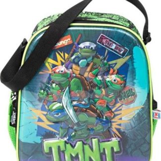 LONCHERA CON AISLAMIENTO TERMICO GRIS TORTUGAS NINJA