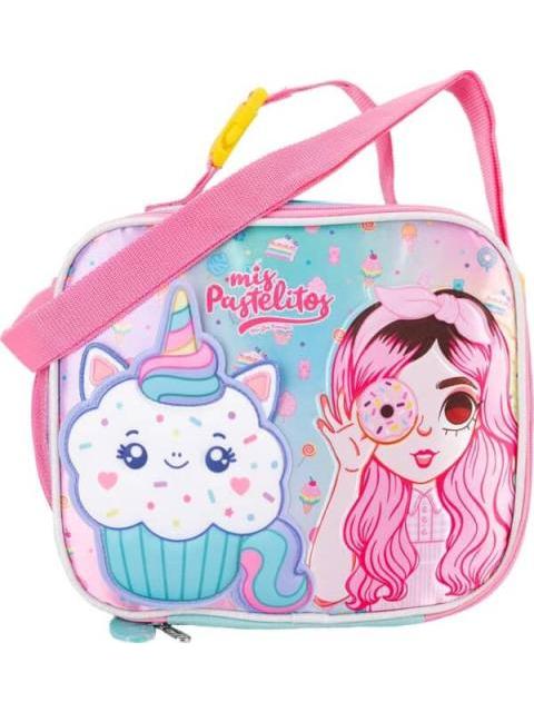 LONCHERA CON AISLAMIENTO TERMICO MULTICOLOR MIS PASTELITOS