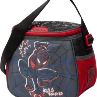 LONCHERA CON AISLAMIENTO TERMICO NEGRO MILES MORALES