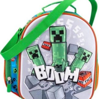 LONCHERA CON AISLAMIENTO TERMICO VERDE MINECRAFT